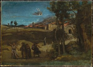 La destrucción de Sodoma de Jean Baptiste Camille Corot